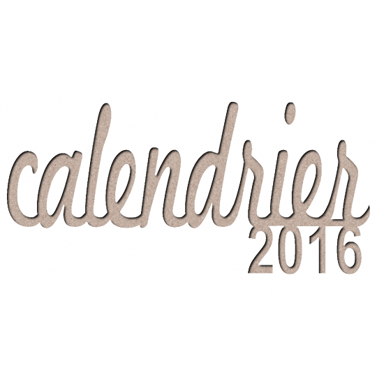 Calendrier 2016 (to be translated)